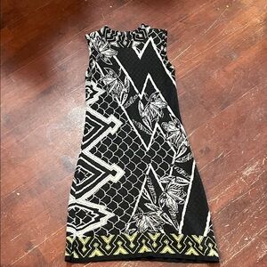 🌻3/$15🌻 NIC+ZOE Black and White Patterned Knit Midi Dress